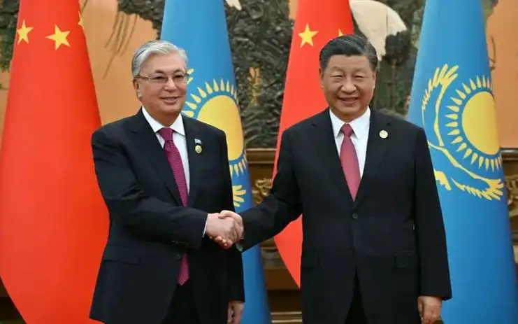 Kassym-Jomart Tokayev and Xi Jinping