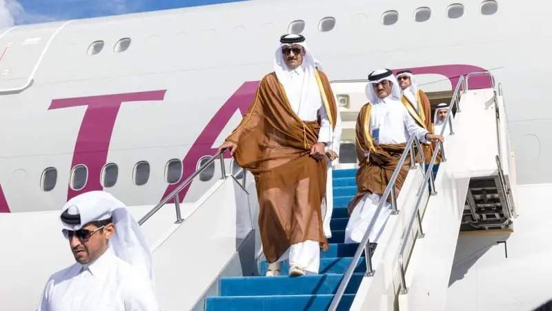 Amir of Qatar arrives in Astana for SCO summit