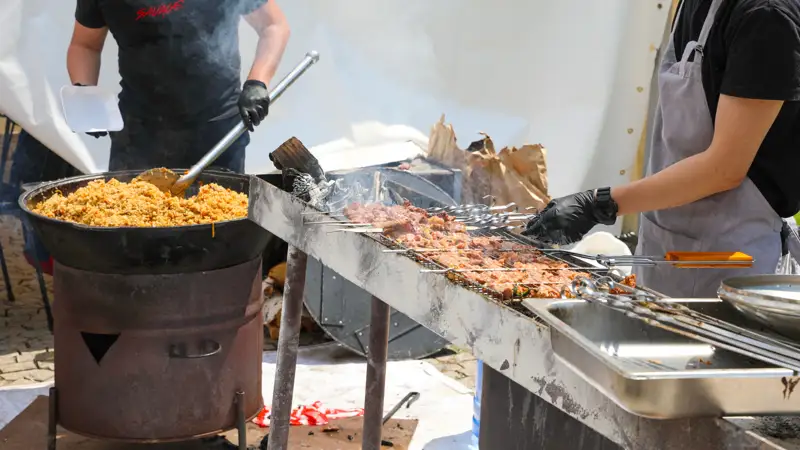 Плов палау  Шашлык Кәуап