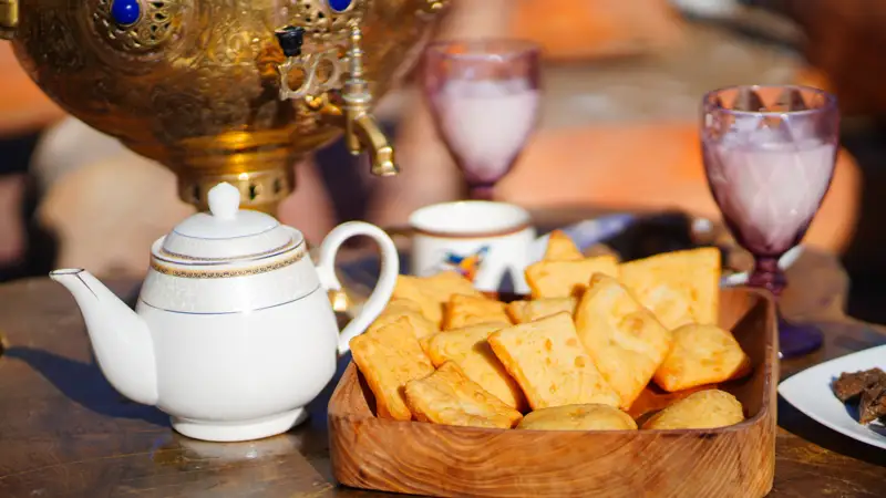  Бауырсақ шай Чай баурсаки