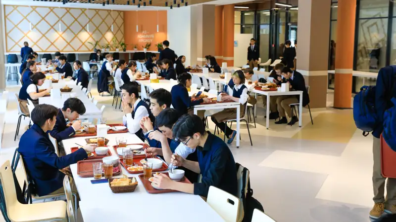 Столовая в школе Мектеп асханасы