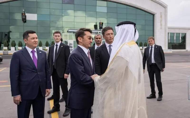 Ruler of Ras Al Khaimah Sheikh Saud bin Saqr Al Qasimi arrives in Kazakhstan for SCO summit