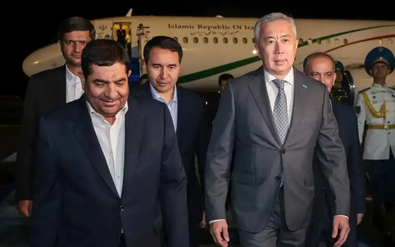 Iran's acting President Mohammad Mokhber lands in Kazakh capital