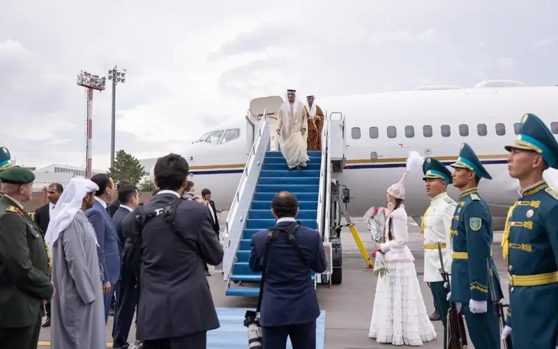 Эмир Рас-эль-Хаймы прибыл в Казахстан для участия в саммите ШОС