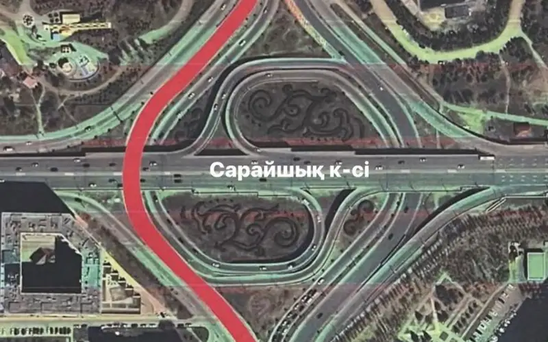 Важную транспортную развязку перекрыли в Астане