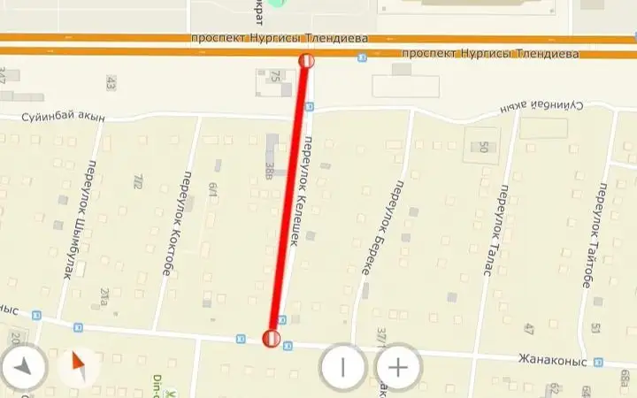 Участок переулка Келешек закрыли на ремонт в Астане