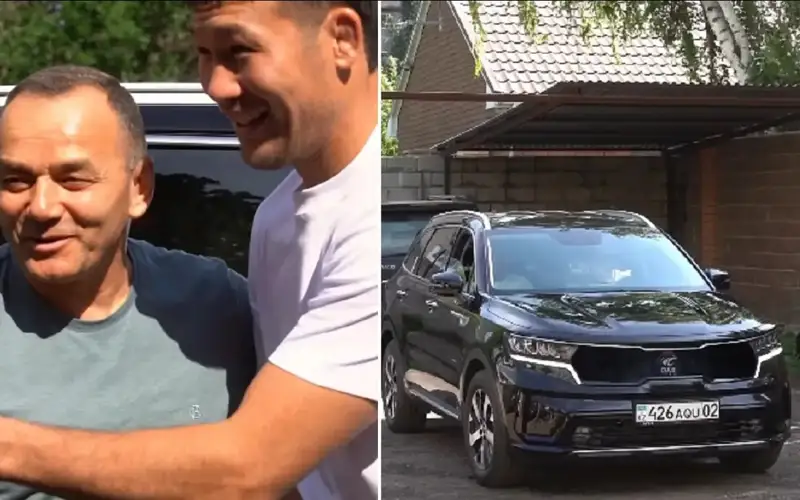 Undefeated UFC champion Shavkat Rakhmonov surprises his first coach with a new car