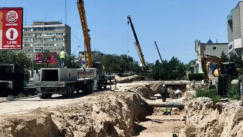 реконструкция тепловых сетей в Актау