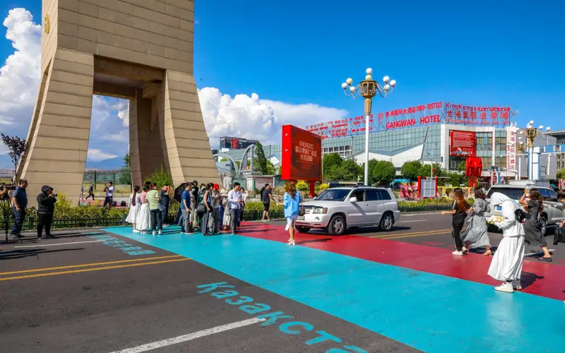 казахстанско-китайская граница МЦПС «Хоргос»