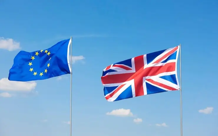 флаги Великобритания, Евросоюз