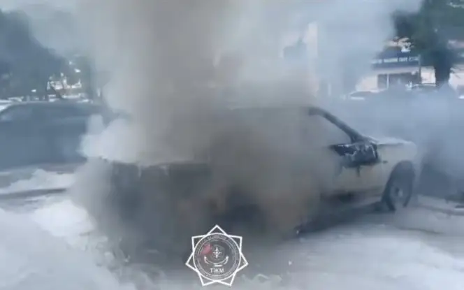 пожар, авто