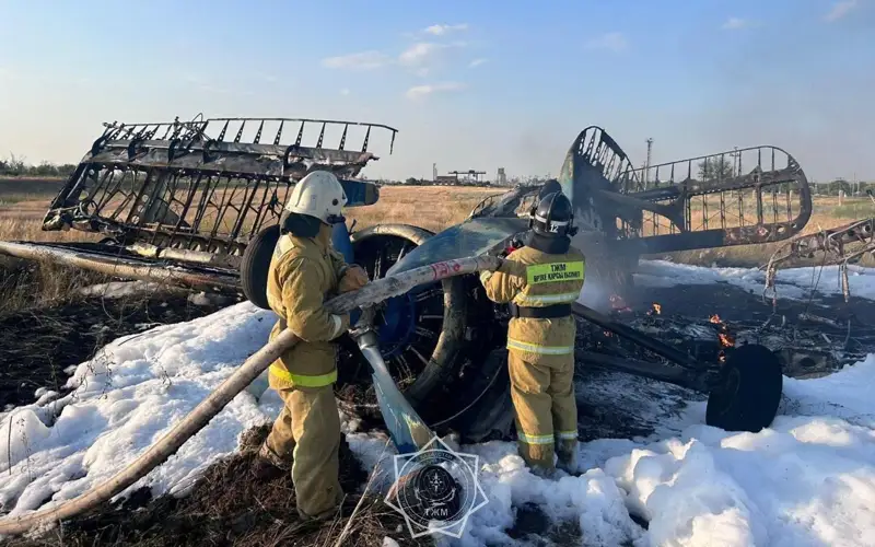 Самолет АН-2 разбился в Акмолинской области 
