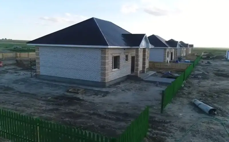 Houses being built for flood victims in Aktobe region