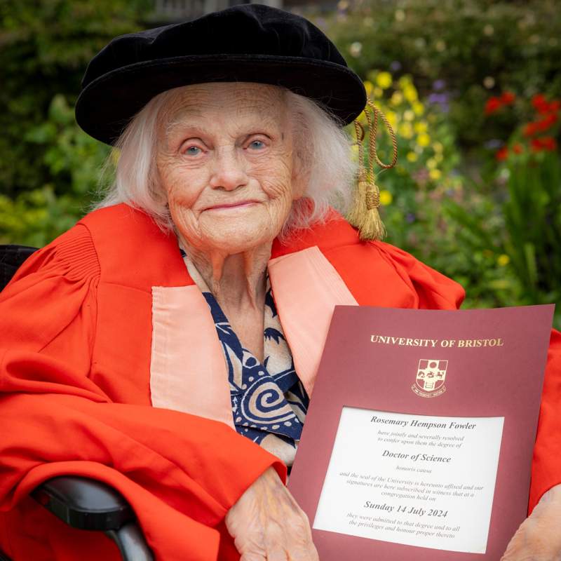 98-year-old woman awarded doctorate in the UK