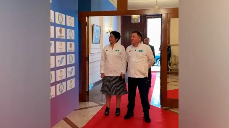 кадр из видео Минтуризма и спорта РК