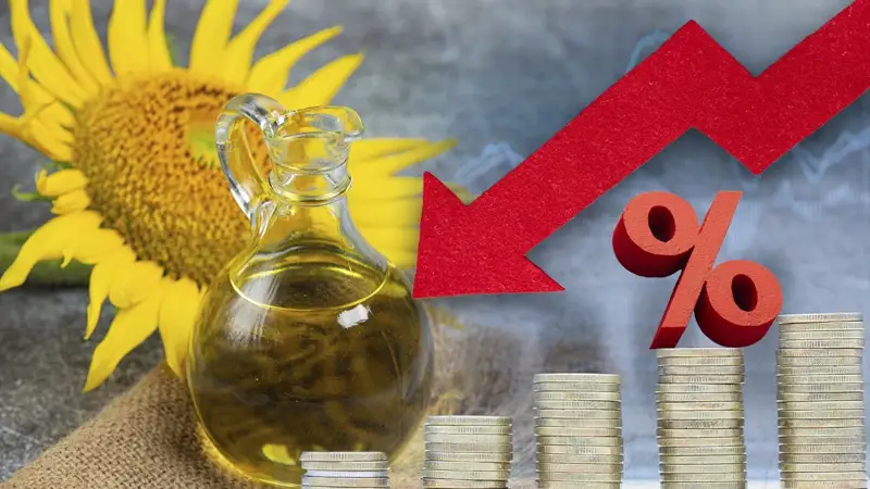 Сколько стоит литр подсолнечного масла в разных городах Казахстана