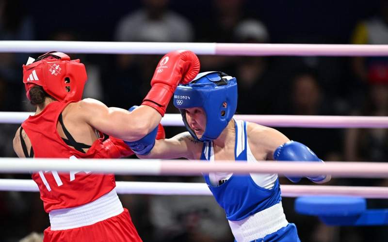 Boxer Nazym Kyzaibay wins at the start of Olympic Games Boxer Nazym Kyzaibay wins at the start of Olympic Games