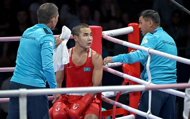 Казахстанский боксер Мухаммедсабыр Базарбайулы