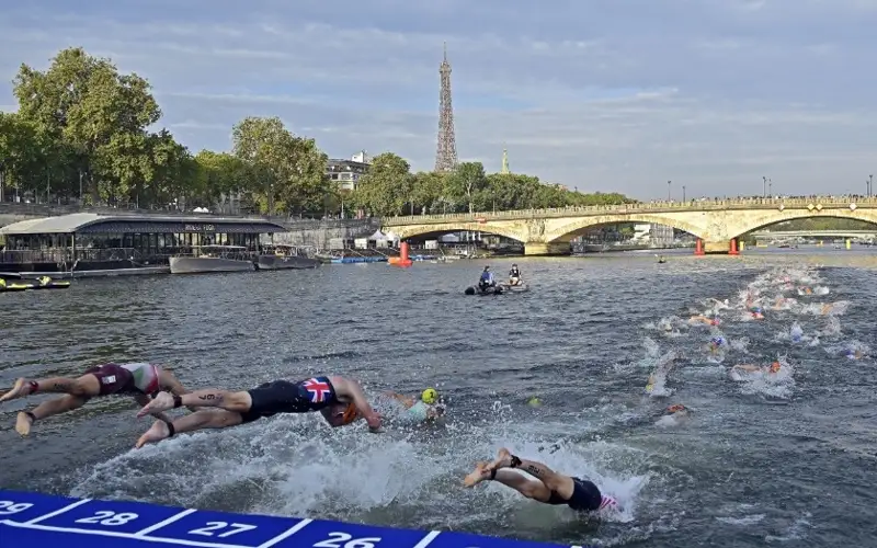 Paris, Olympics, triathlon, training, Seine, France, Olympic games