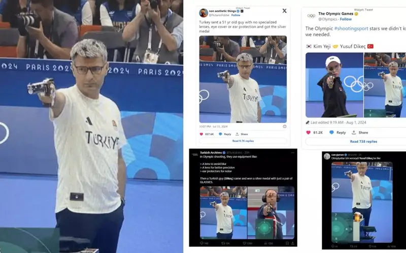 Турецкий стрелок выиграл медаль ОИ-2024 без экипировки и взорвал соцсети