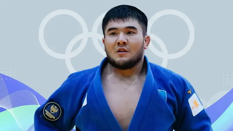 Kazakh judoka Nurlykhan Sharkhan wins his first fight at Paris Olympics
