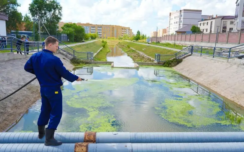 В Астане восстанавливают ручей Сарыбулак 