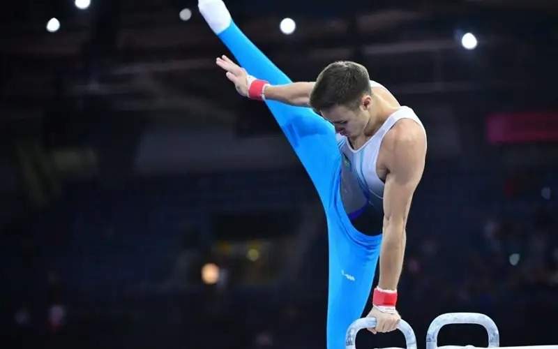 Kazakhstan's Gymnast Nariman Kurbanov Claims Men's Pommel Horse Silver ...