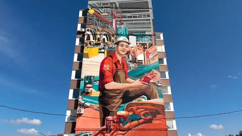 мурал в Костанае