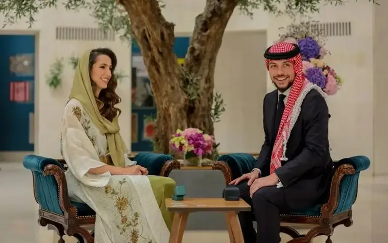 принц Иордании Аль-Хусейн бин Абдулла II и принцесса Раджва Аль-Хусейн