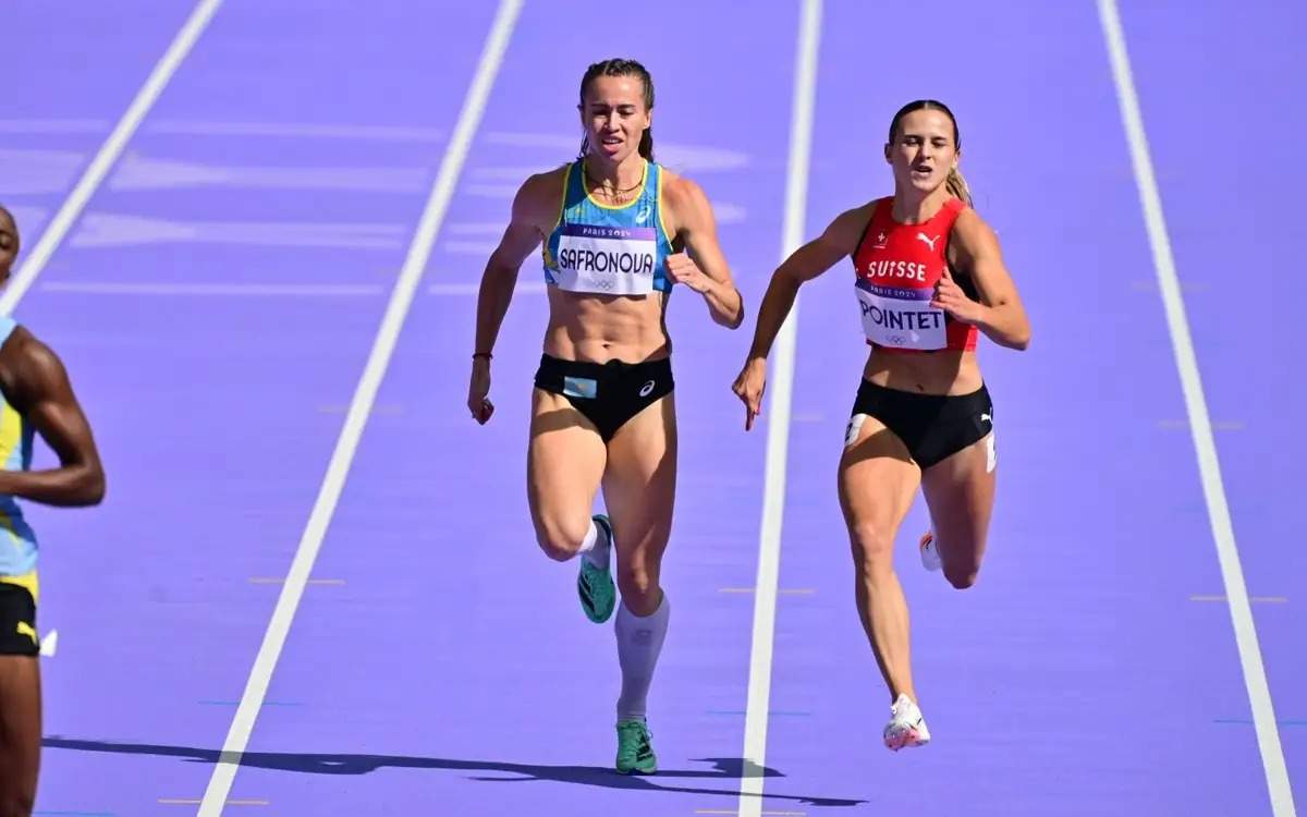 2024 Olympics: Kazakhstan’s Olga Safronova finishes 7th in women's 200m race