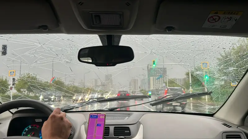 Астанада бұршақ жауды