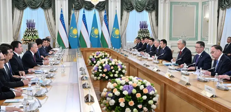 Акорда, Президенты Казахстана и Узбекистана