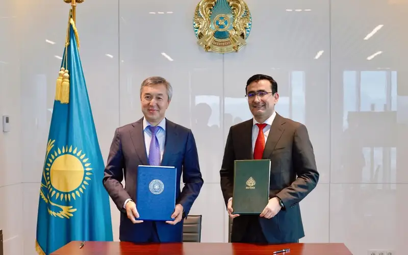 В АО «НУХ «Байтерек» состоялась встреча, в ходе которой было подписано четыре инвестиционных меморандума о создании пилотных отечественных экополий. В мероприятии приняли участие председатель правления АО «НУХ «Байтерек» Рустам Карагойшин, и.о. председателя правления НПП «Атамекен» Раимбек Баталов, а также другие ключевые представители бизнеса и индустрии, передает агентство Kazinform со ссылкой на пресс-службу АО «НУХ «Байтерек».