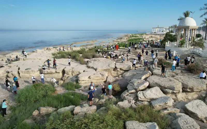 Каспий, мусор, субботник