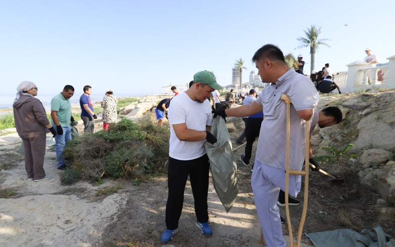 «Таза Қазақстан» жители Мангистауской области очистили от мусора побережье и дно Каспия «Таза Қазақстан»