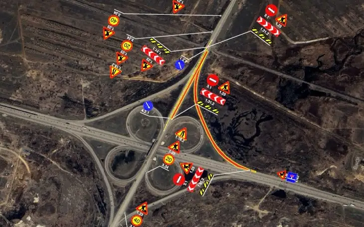 На участке объездной дороги в Астане ограничат движение