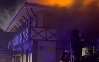 пожар в кафе в Алматы