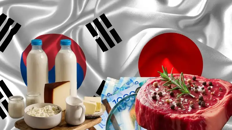 Жанубий Кореяга сут, Японияга от гўшти етказиб берилмоқда