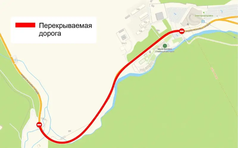 Участок дороги до «Медеу» перекроют в Алматы 