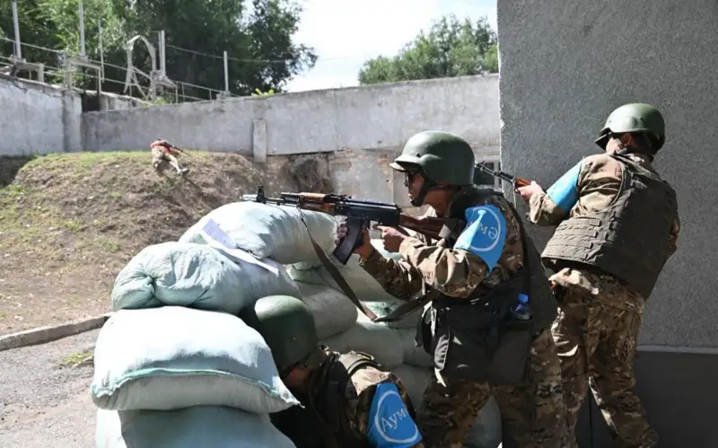 В Талдыкоргане прошли учения «Қалқан-2024» с участием резервистов