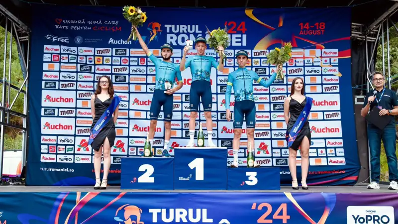 The riders of Astana Qazaqstan Development Team took the entire podium at the second stage of Tour of Romania