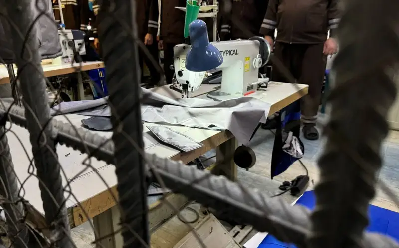 Швейный цех в колонии "Черный беркут"