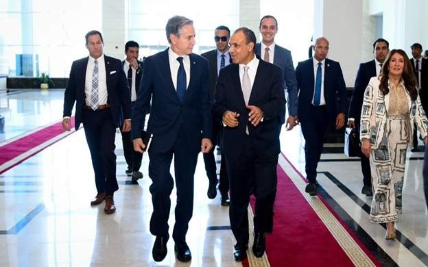 Госсекретарь США Энтони Блинкен и министр иностранных дел Египта Бадр Абдельатти 