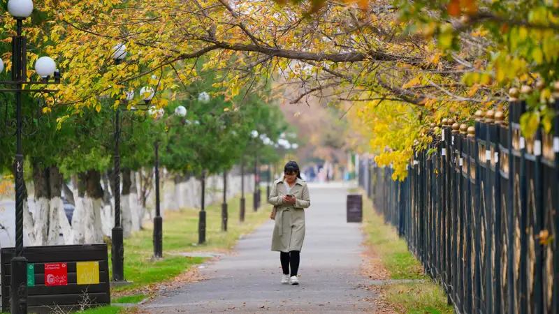 осень парк люди күз саябақ адамдар