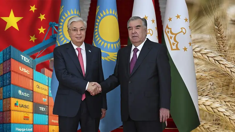 Визит Токаева в Таджикистан, рост грузоперевозок по ТМТМ, запрет на ввоз пшеницы: что пишут мировые СМИ о Казахстане