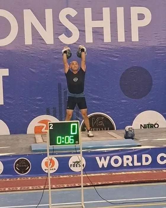 Serviceman of Air Assault Forces claims gold medal at World Kettlebell Lifting Championships in Kyrgyzstan