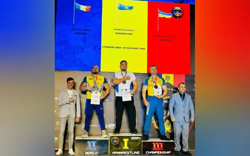 Казахстан завоевал 82 золотые медали на чемпионате мира по армрестлингу