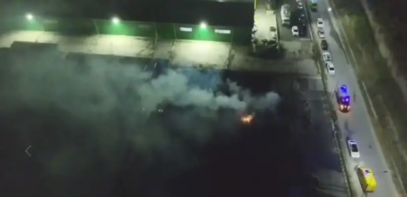 пожар на складе