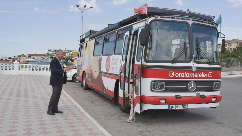 Saıahatshy túrik otbasy Aqtaýǵa keldi