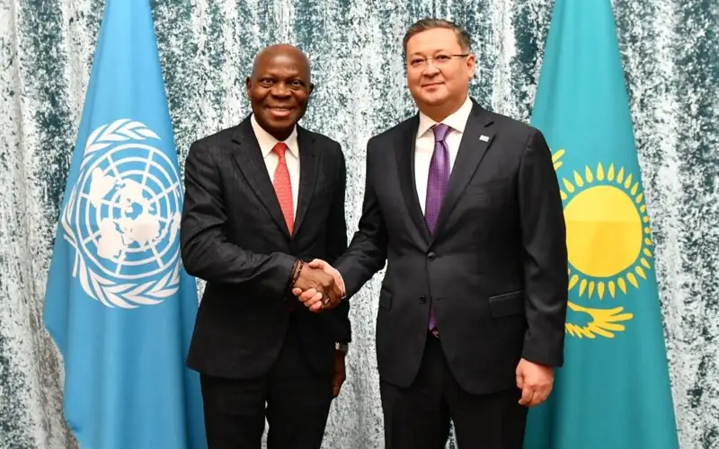 Deputy Prime Minister – Minister of Foreign Affairs of the Republic of Kazakhstan Murat Nurtleu met with the Director-General of the International Labor Organization (ILO), Gilbert F. Houngbo